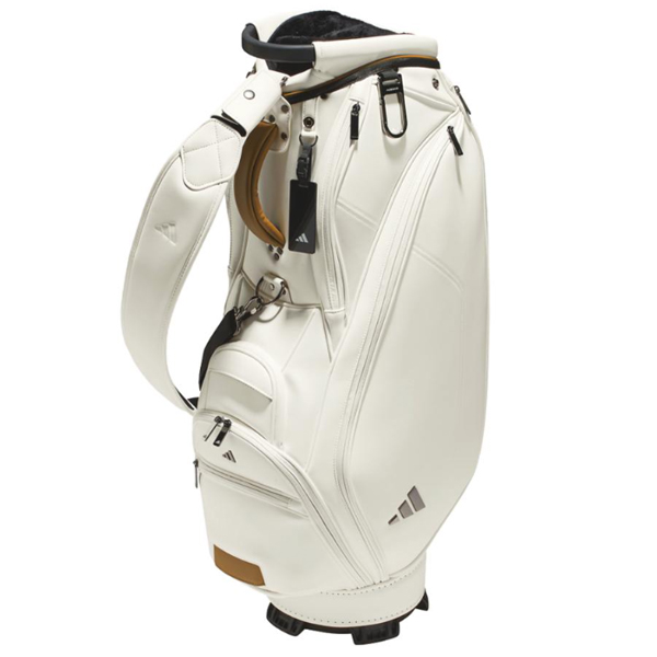 adidas キャディバッグ ホワイト/ネイビー 9.0型 adidas キャディ