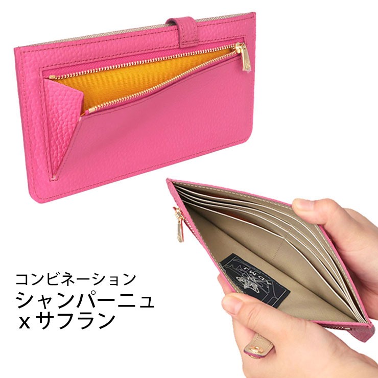 A.D.M.J（エーディーエムジェイ） ADMJ 財布 牛革 スリムウォレット