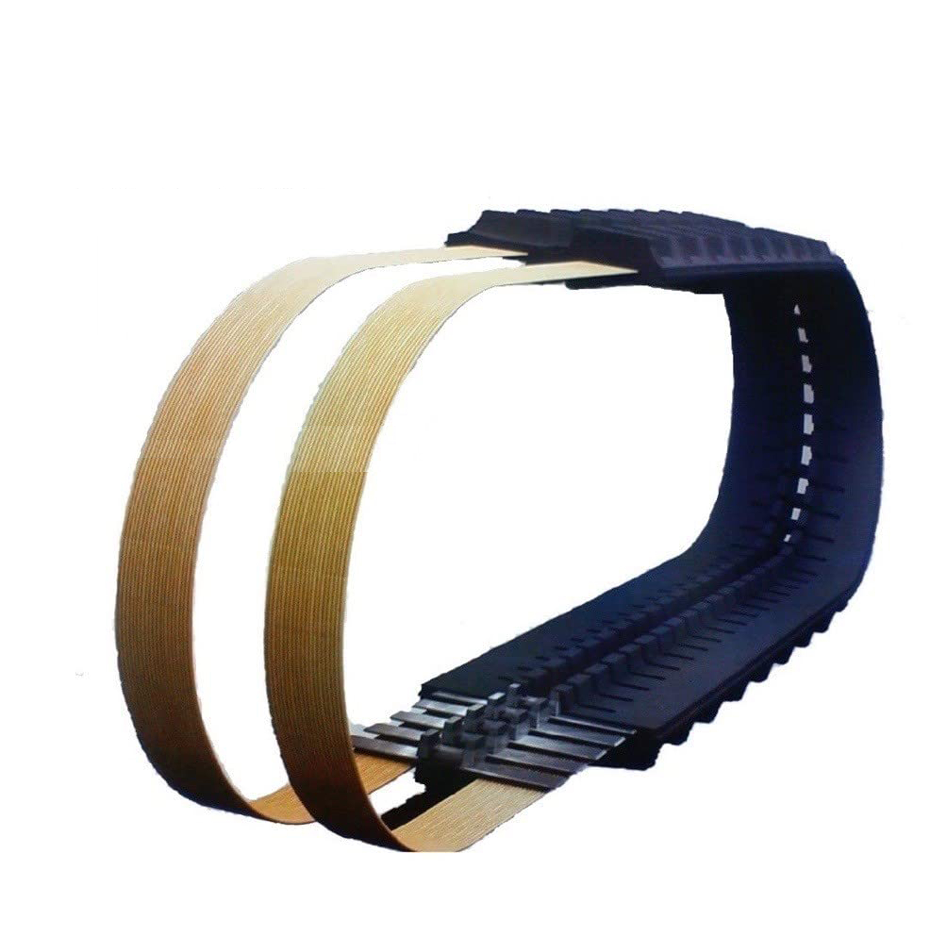 除雪機用ゴムクローラー(2本セット)230×72×35|2.5年保証|芯金あり 穴