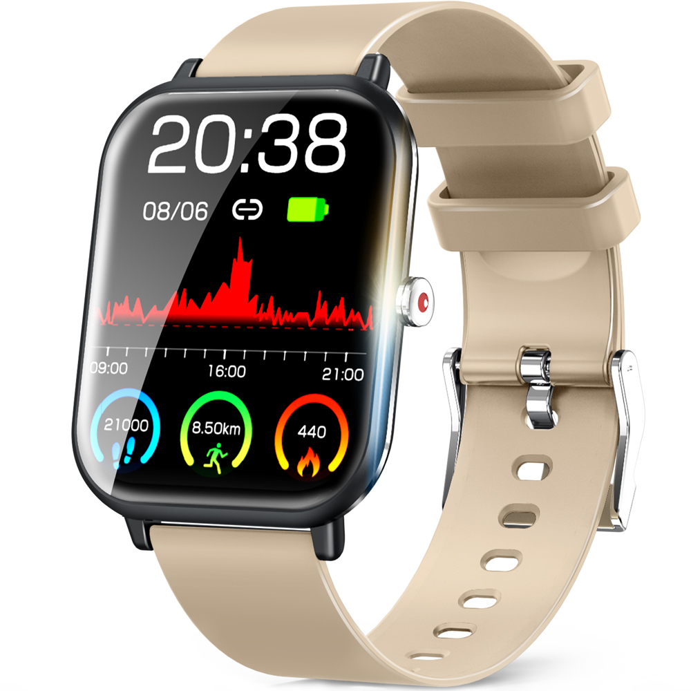 スマートウォッチ レディース 腕時計 日本製センサー 1.7インチ大画面