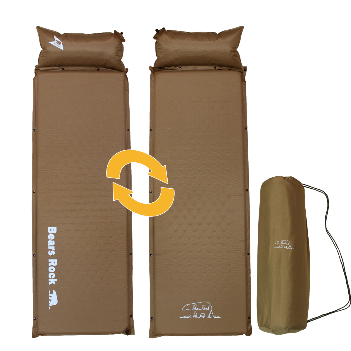 Bears Rock（ベアーズロック） 自動膨張式 キャンプマット 5cm