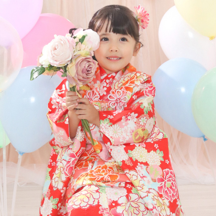 KYOETSU（京越） 七五三 着物 3歳 女の子 ひな祭り 【豪華9点フル