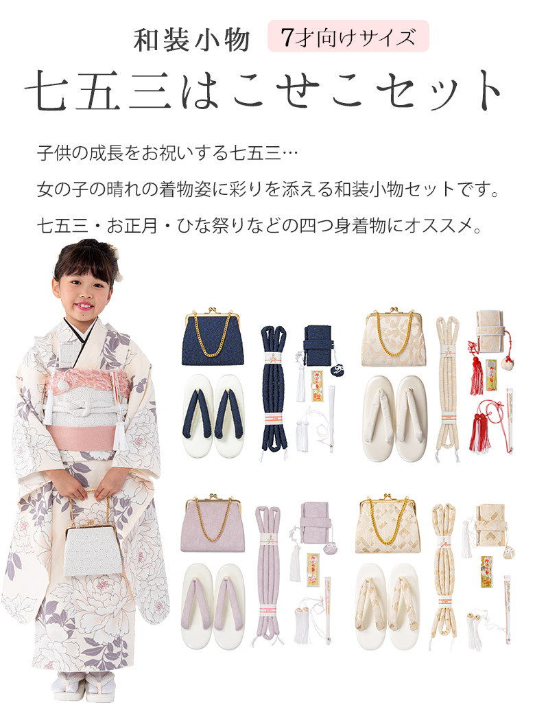七五三 はこせこセット 7歳 バッグ 草履21cm 箱迫 丸ぐけ 扇子