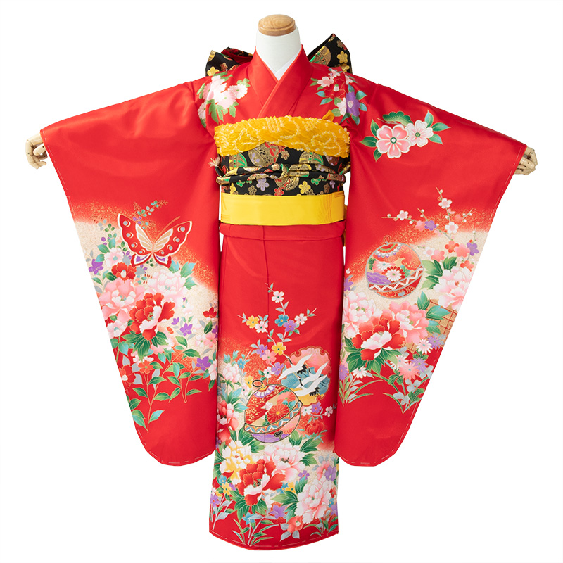 七五三 着物 四つ身 セット 女の子 7歳 7才 訳あり 女の子着物 絵羽