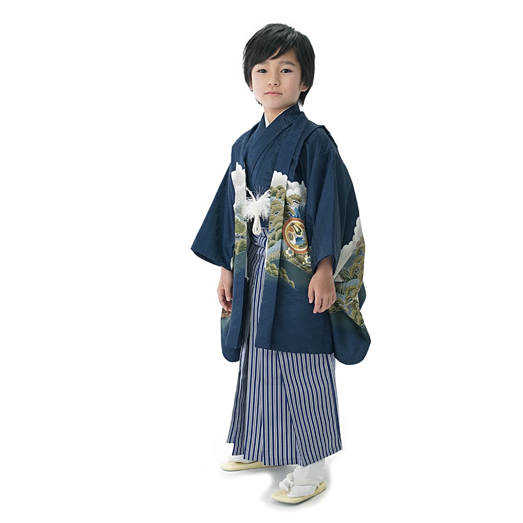 京都瑠璃雛菊 七五三 男の子 着物 セット 袴 羽織袴セット はかま フル