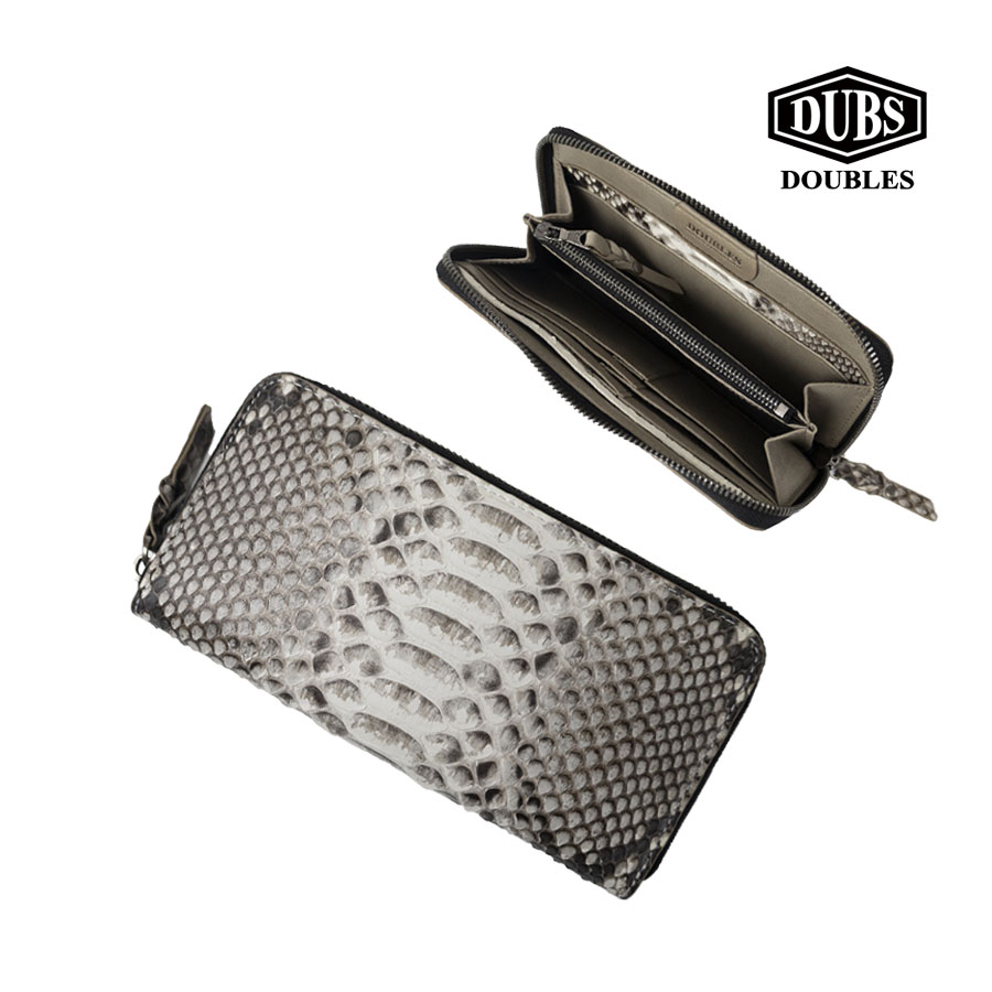 DOUBLES（ダブルス） 財布 メンズ 長財布 本革 革 レザー パイソン