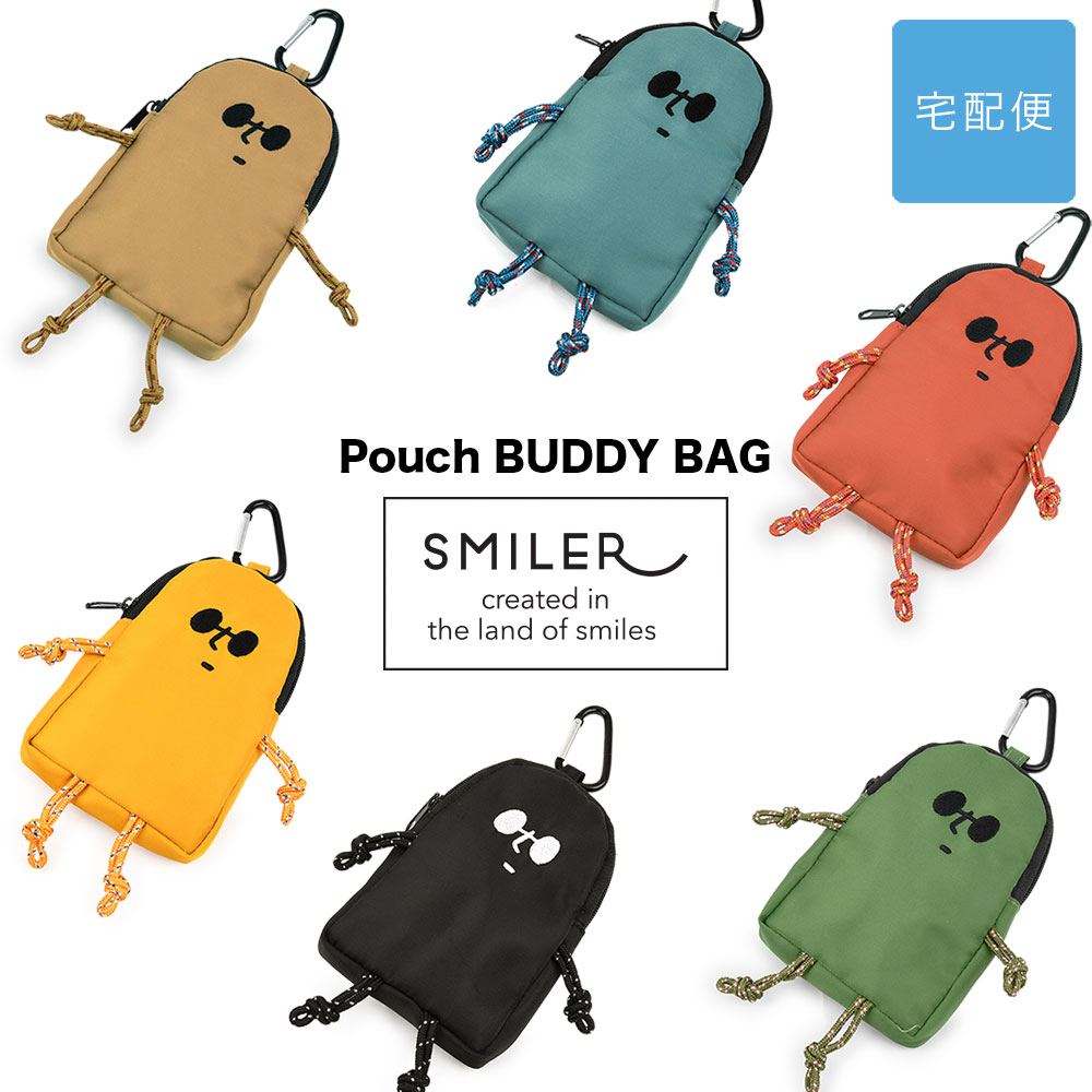 カラビナ付きファスナーミニポーチ SMILER スマイラー 小銭入れ Pouch