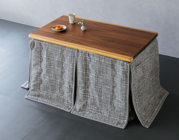 昇降式ダイニングこたつ・こたつ布団 2点セット （ハイタイプこたつ