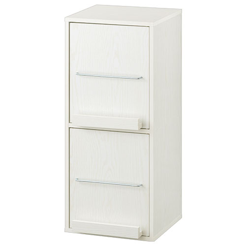 ぼん家具 本棚 扉付き カラーボックス 大容量 スリム マガジンラック