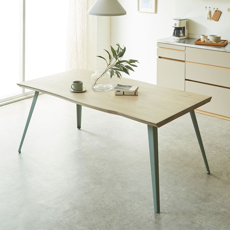 KAGUCOCO ダイニングテーブル 180 4人 座卓 無垢 天然木 無垢材継ぎ