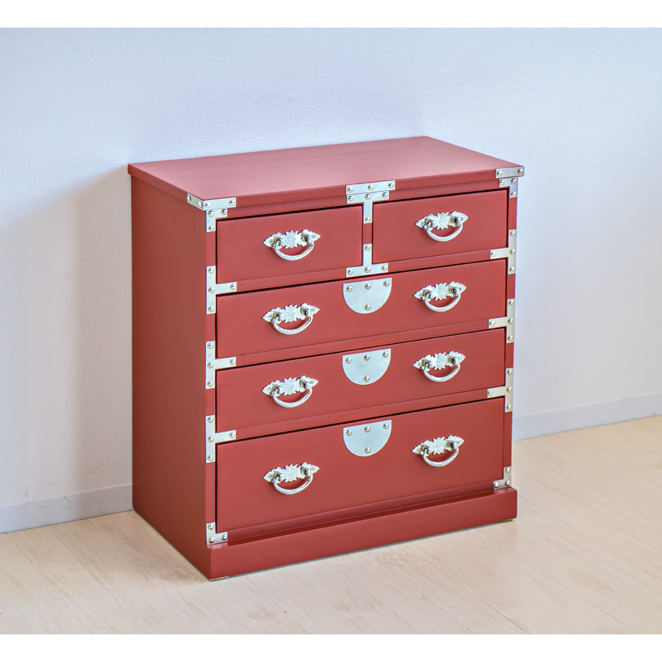 箪笥 引き出し 和風 昭和 レトロ 古風 桐 タンス たんす 完成品 桐箪笥