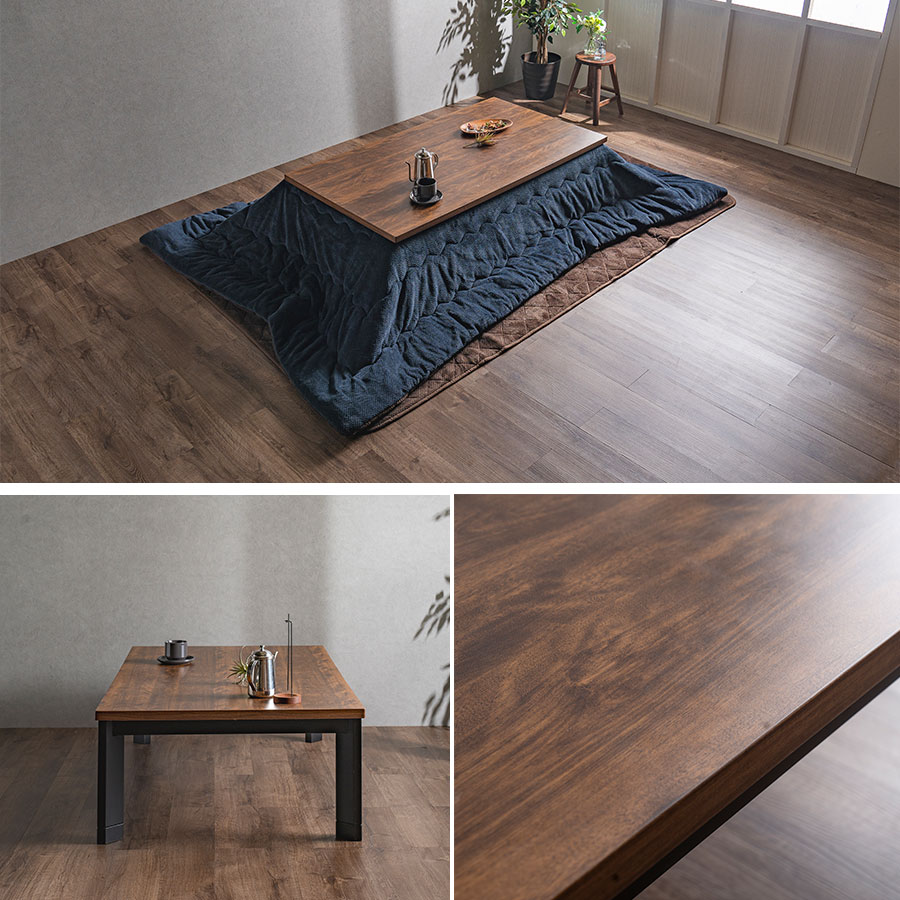 Cスタイル こたつテーブル 120 長方形 120×80cm こたつ布団セット