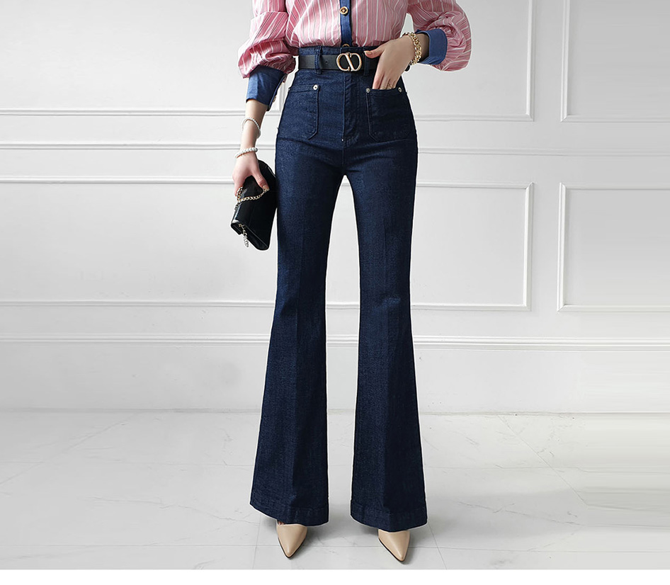 ALLCAPO コーティングデニム フレア ベルボトム M ブーツカット モード