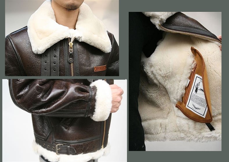 AVIREX（アヴィレックス） ムートンジャケット レザージャケット B-3
