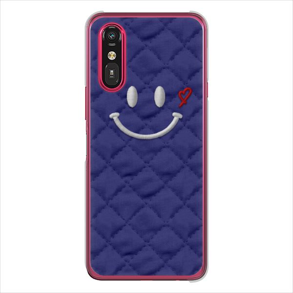 らくらくスマートフォンa ハードケース カバー KM938 スマイル ハート