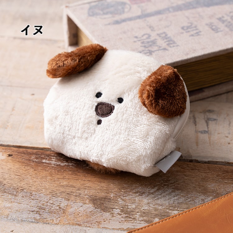 ティッシュポーチ 小物入れ ボア 動物 韓国 かわいい リップケース