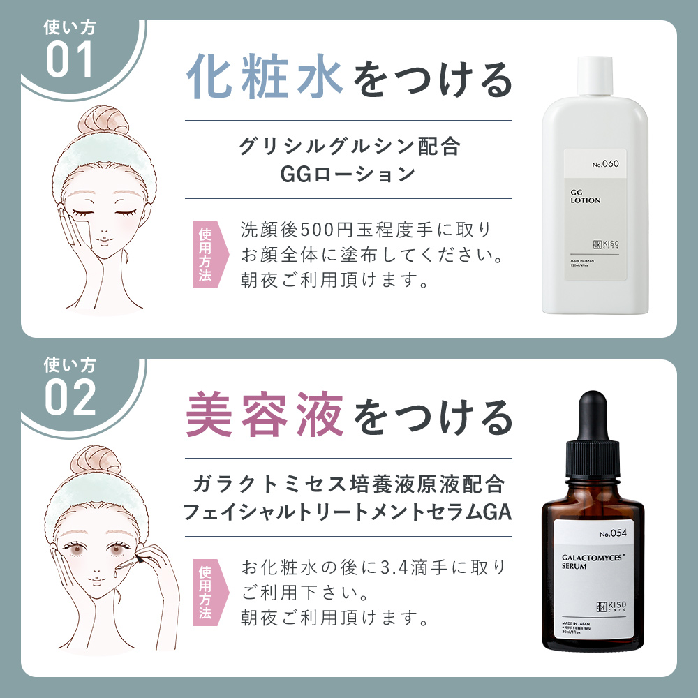 KISO 脂性肌対策 スキンケア4点セット キソ グリシルグリシン