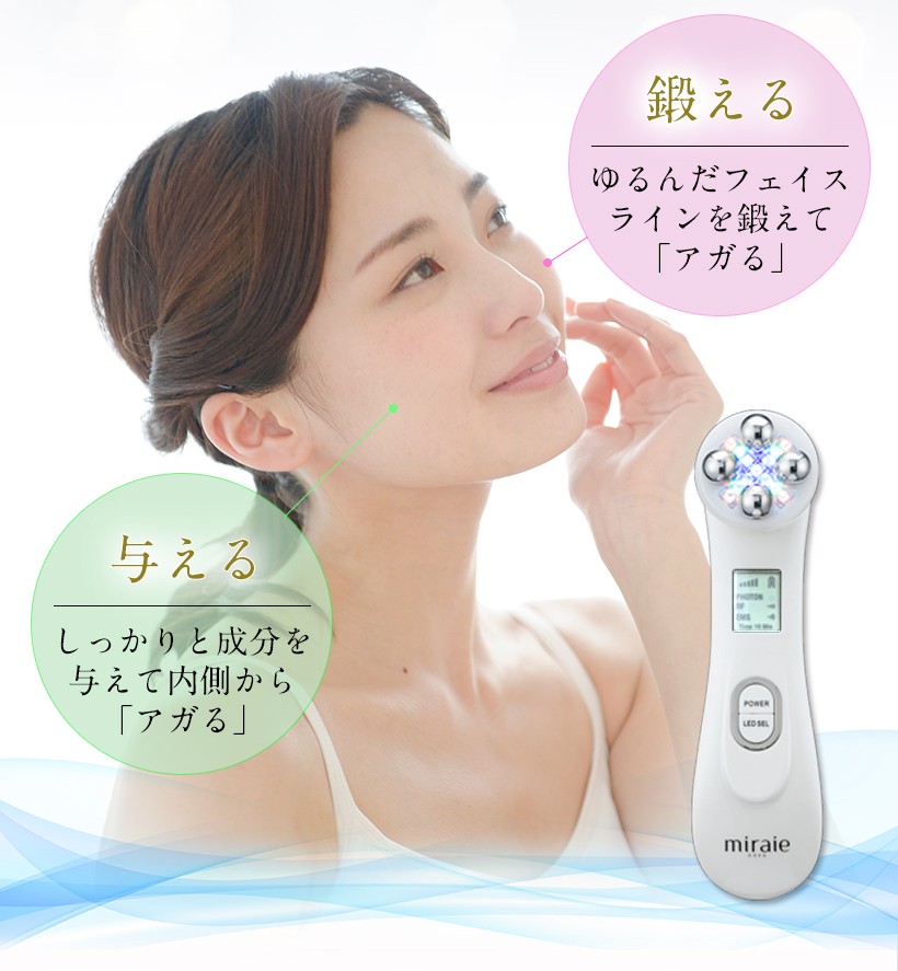 belulu 美顔器 セット 美顔ローラー 美容液 ミライエ リフト miraie