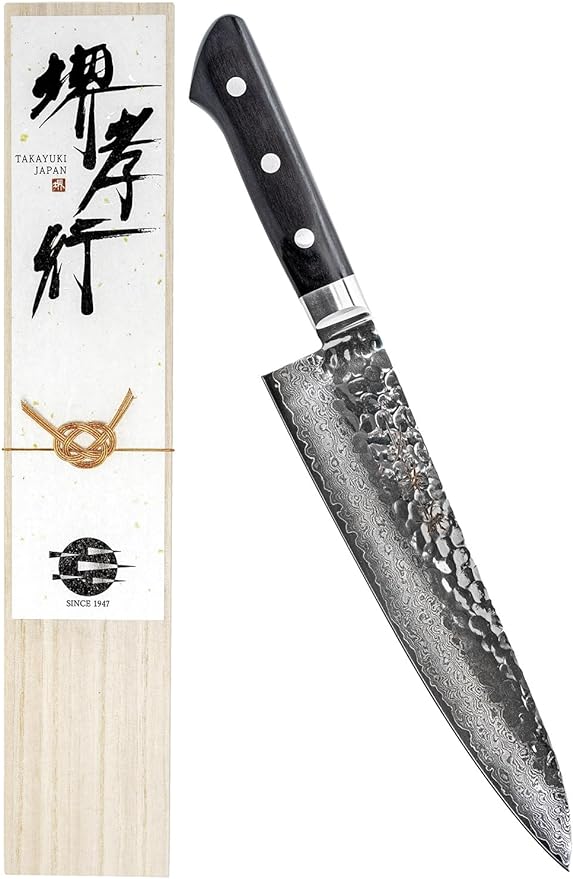 堺孝行 33層 ダマスカス 黒柄 包丁 V金10号 vg10 牛刀 三徳 本物 33層