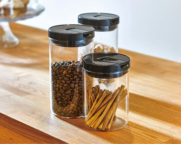 HARIO（ハリオ） 珈琲キャニスターL 1000ml HARIO MCNR-300-B 保存容器