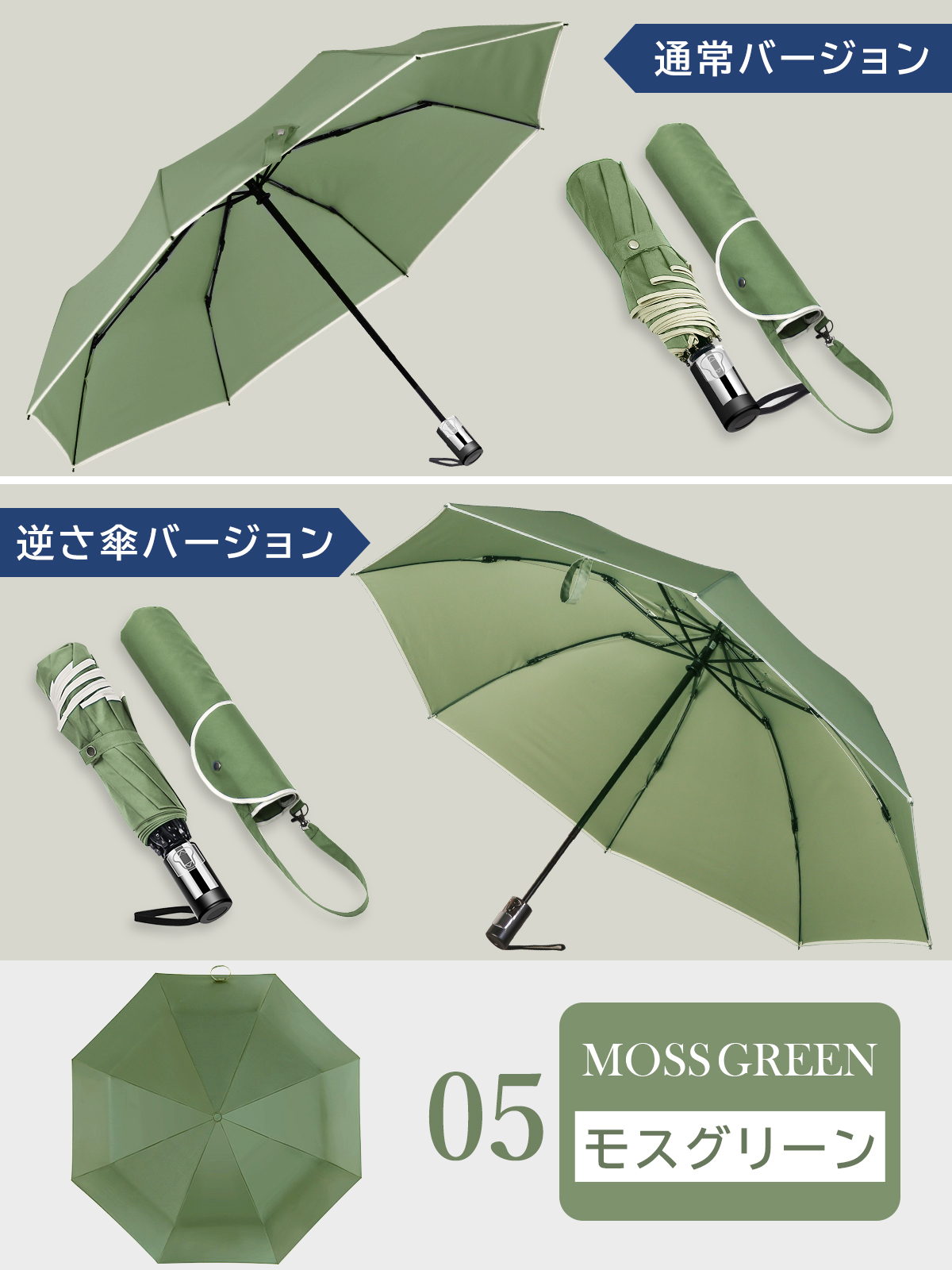 KIZAWA 折りたたみ傘 自動開閉 雨傘 大きい 5級撥水 メンズ レディース