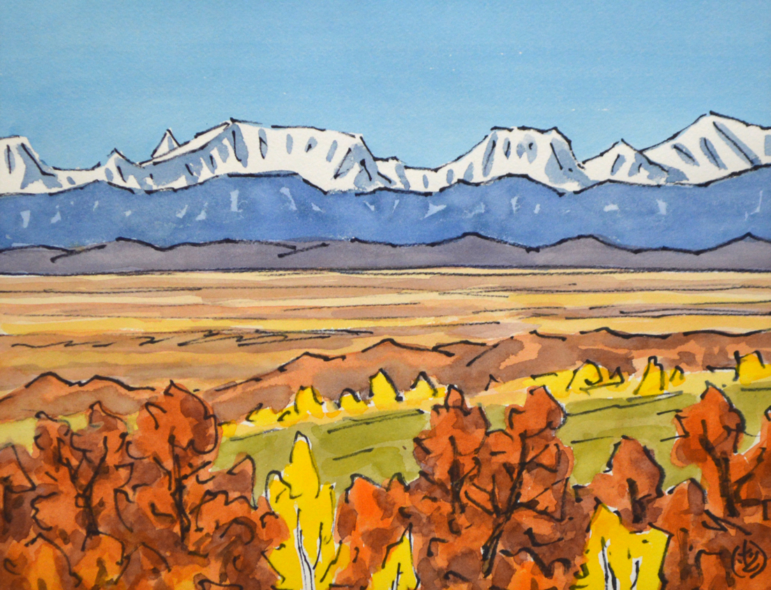 北岡 文雄「小春日の漁村（銚子）」木版画・限定サイン入□日本版画