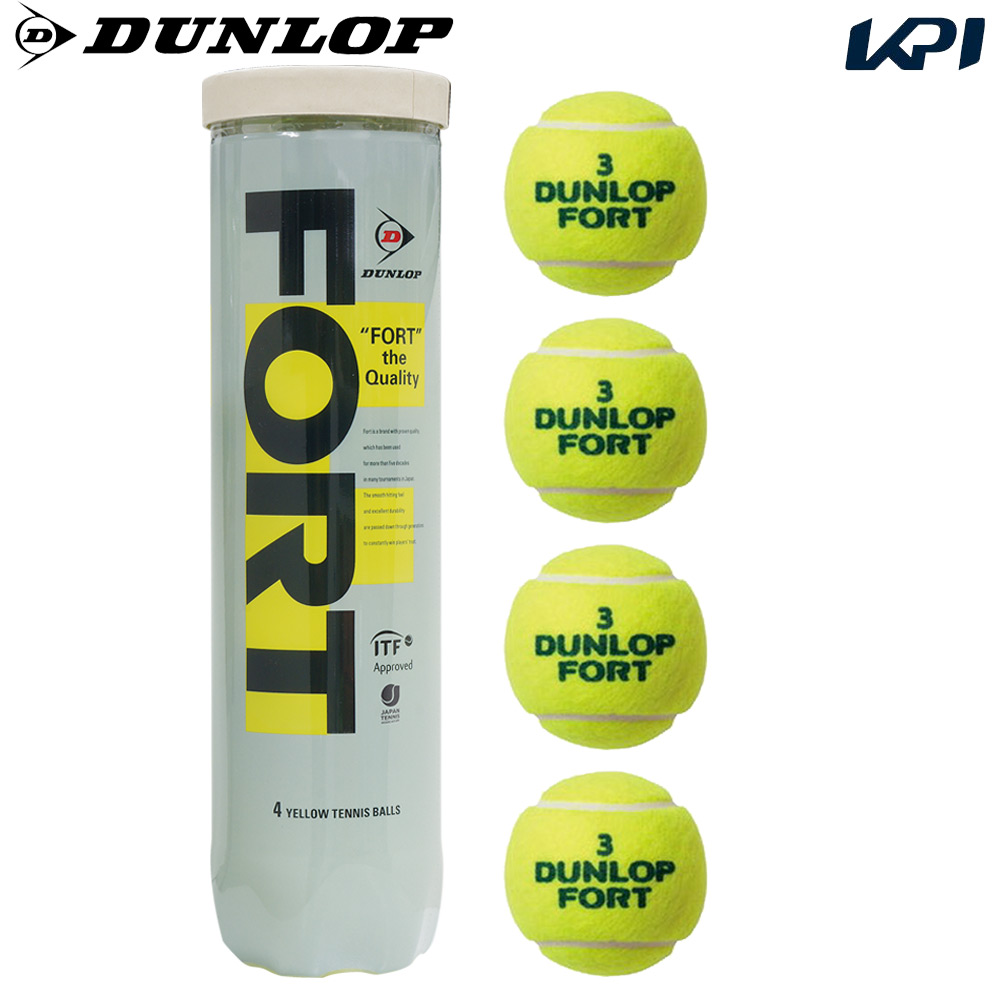 DUNLOP（ダンロップ） 「FORT フォート [4個入]1箱 15缶/60球 」テニス