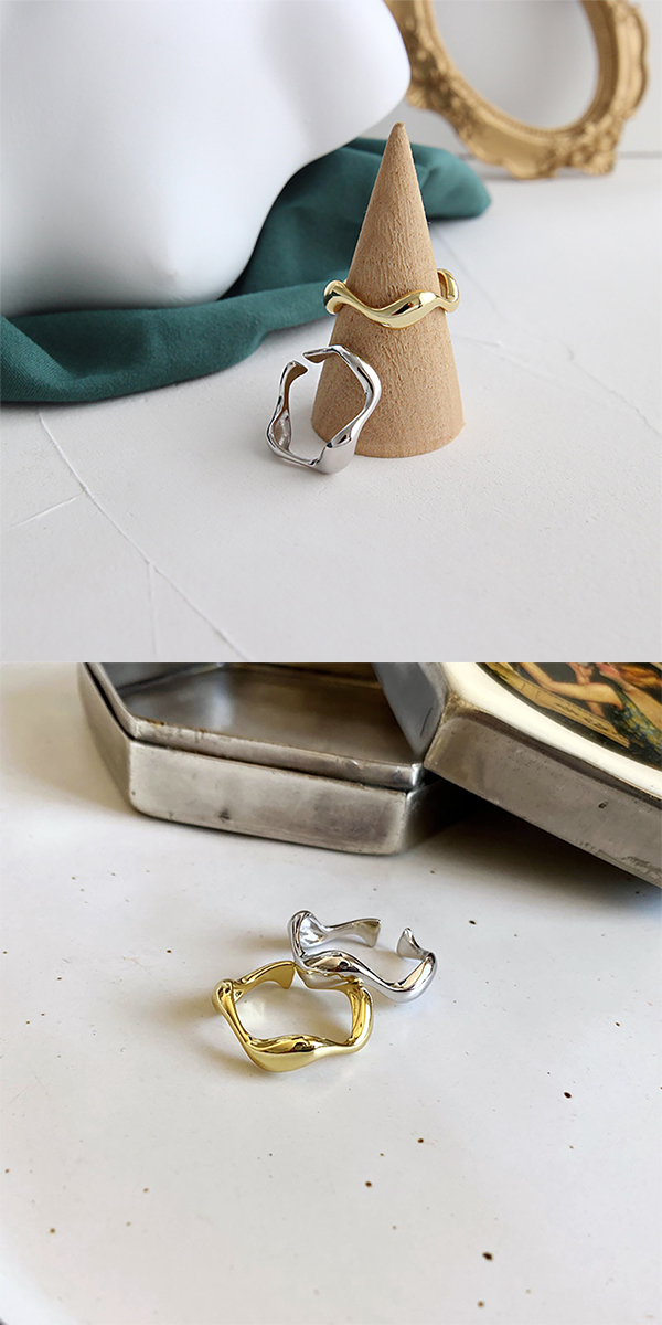 ウェーブ リング 指輪 wave ring シルバー ゴールド アクセサリー