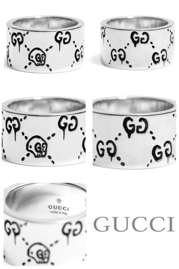 GUCCI（グッチ） ゴースト ワイド リング 指輪 ユニセックス 455319