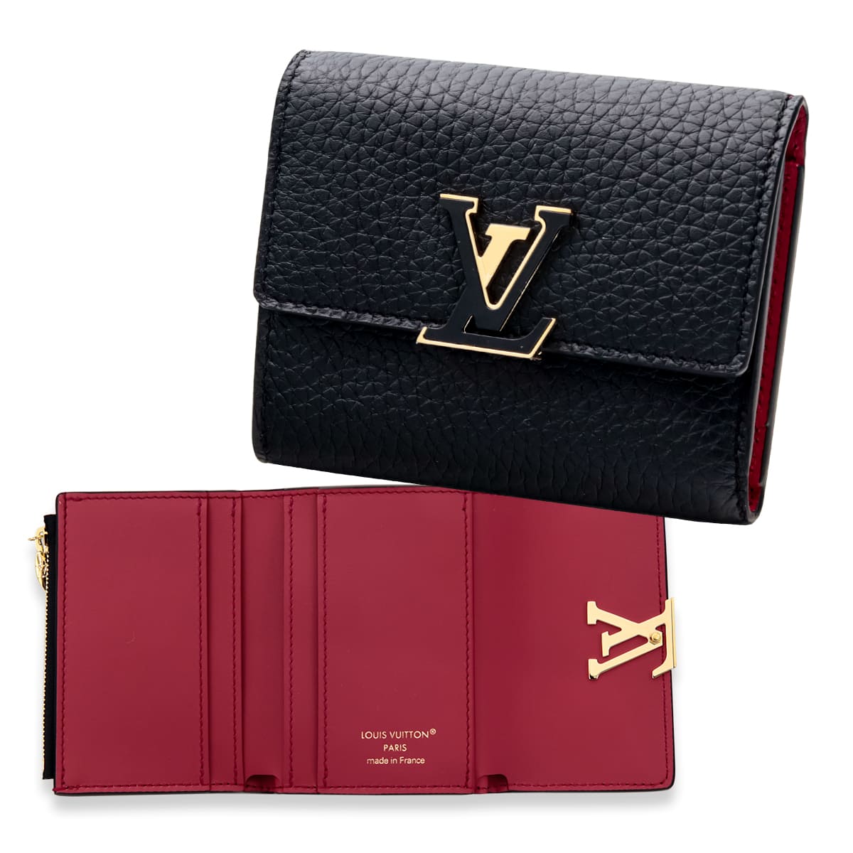 ルイヴィトン ポルトフォイユ カプシーヌ XS M68587 ミニ財布 3つ折り