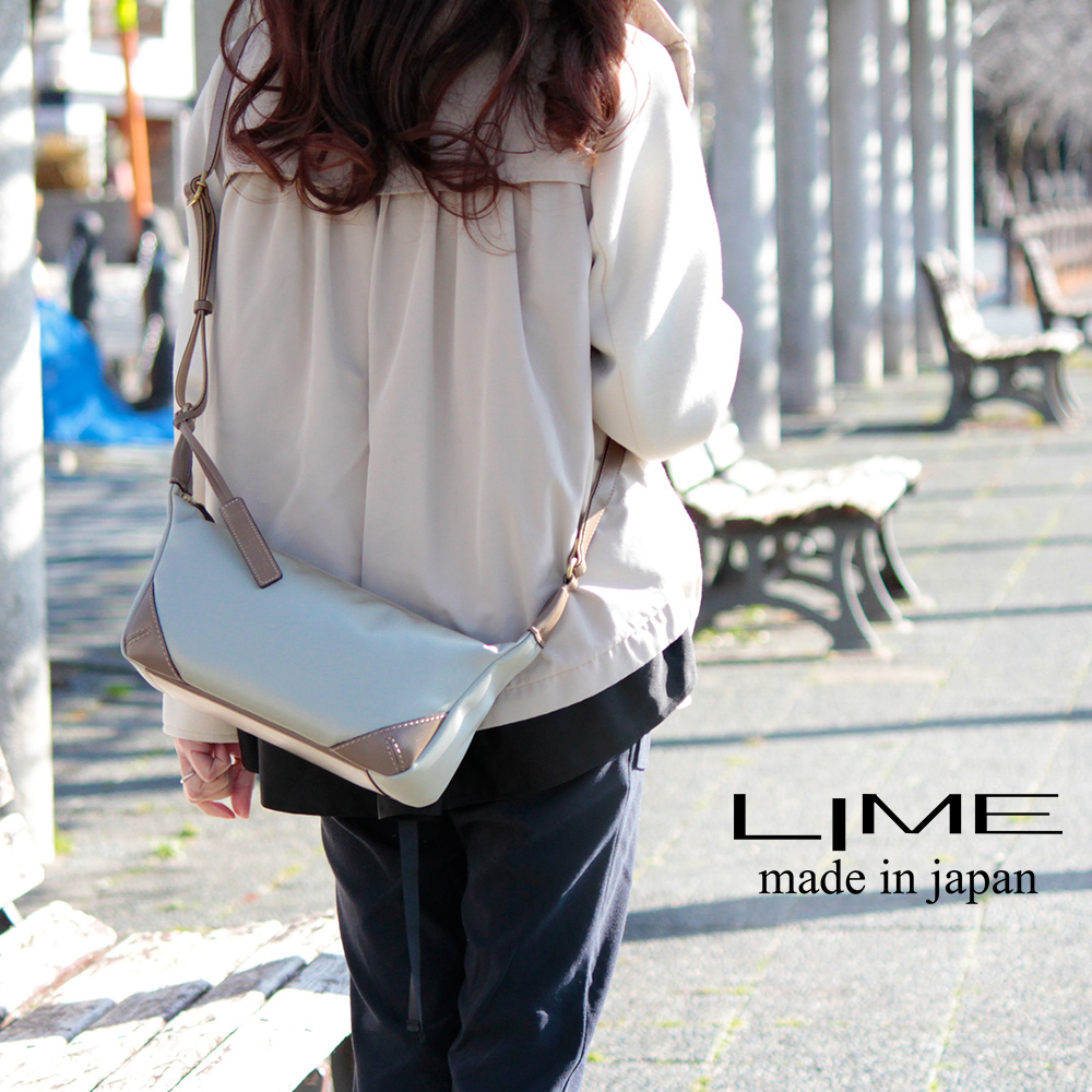 LIME made in japan ショルダーバッグ レディース 本革 ミニ 小さめ
