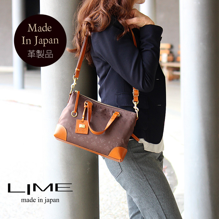 LIME made in japan ミニ ショルダーバッグ 革 レディース 本革