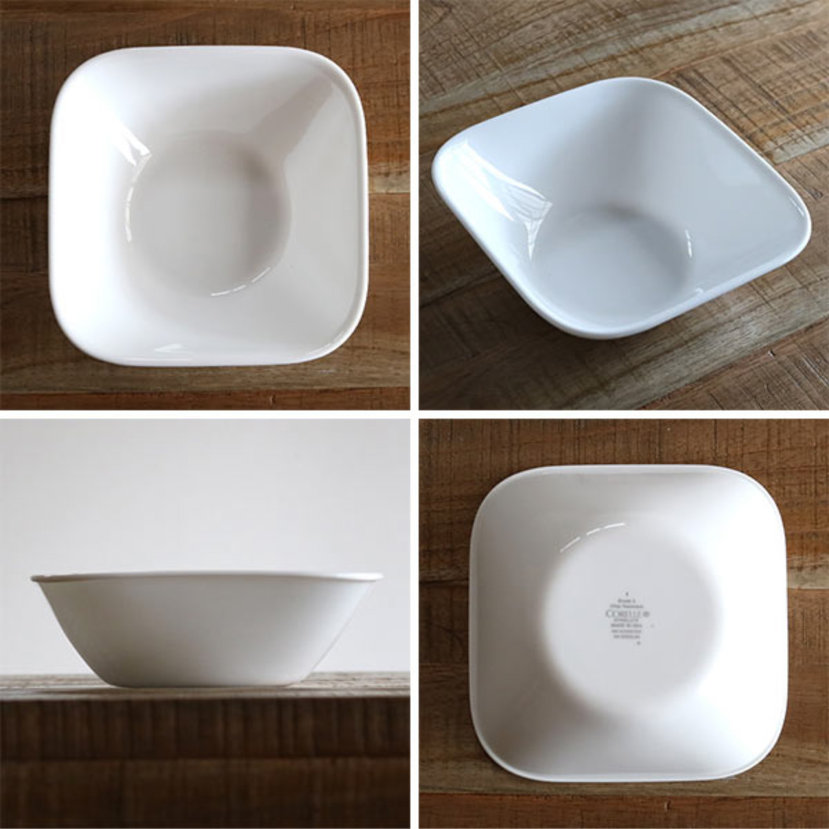 パール金属 ボウル 17cm コレール CORELLE スクエア 白 食器 皿 角皿