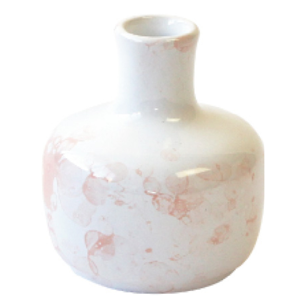 花瓶 一輪挿し 陶器 シェミーチョコ 直径7×高さ8cm （ フラワーベース