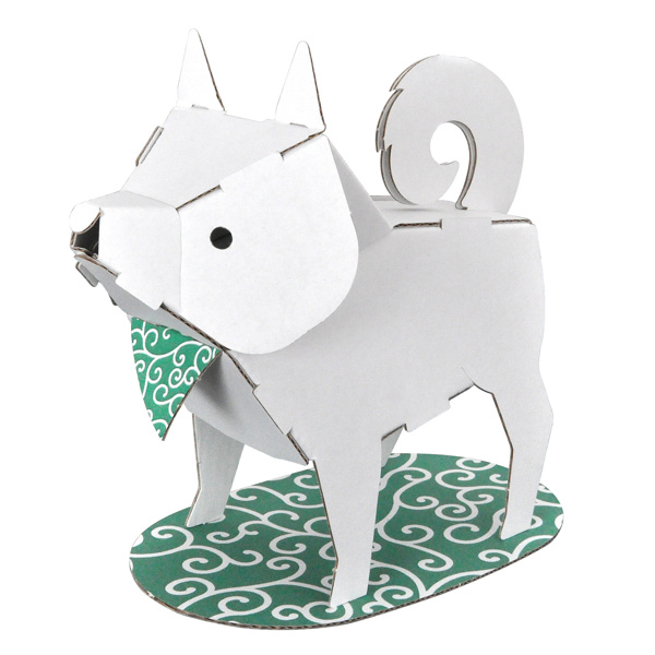 ダンボール おもちゃ 柴犬 しばいぬ 工作 子供 組立 （ 工作キット