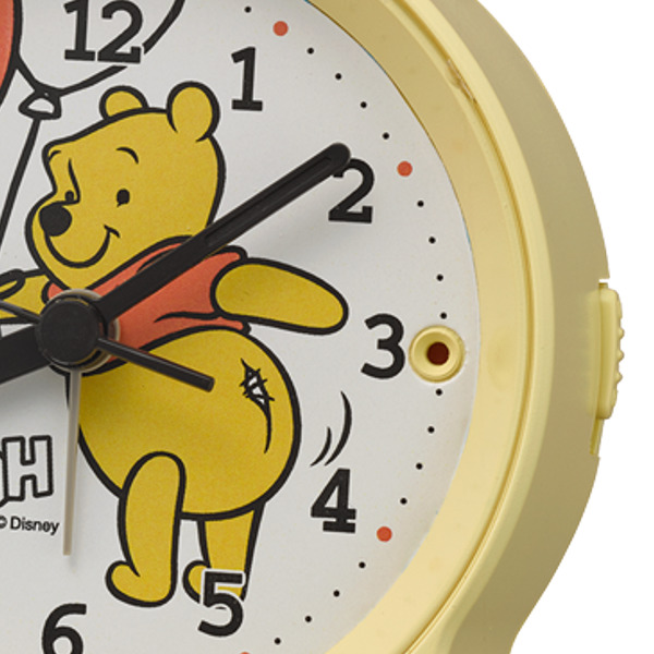 目覚まし時計 くまのプーさん 時計 ライト付き 置き時計 プーさん POOH