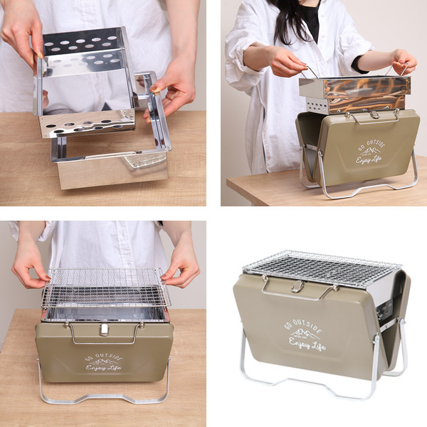 モンテ バーベキューコンロ 折りたたみ コンロ 卓上グリル キャプテン