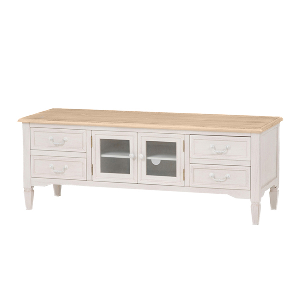 テレビ台 幅120cm 姫系 シャビーテイスト 完成品 ブロカント （ テレビ