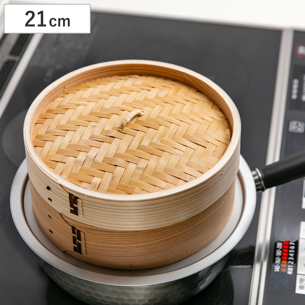 パール金属 中華せいろ 21cm 蒸し器 竹 木 和の里 （ 蒸籠 セイロ 蒸篭