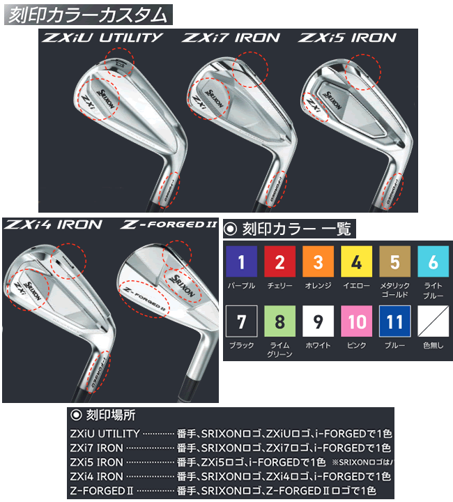 SRIXON スリクソン ZXi-5 アイアン 単品販売 4番/5番/6番/7番/8番/9番