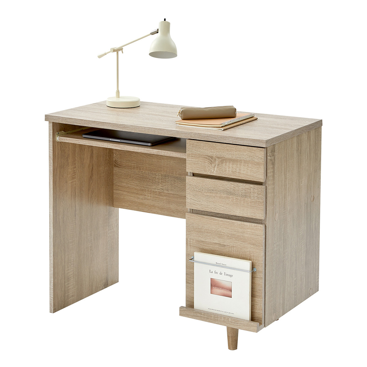 LOWYA（ロウヤ） デスク パソコンデスク 机 幅90cm ライティング