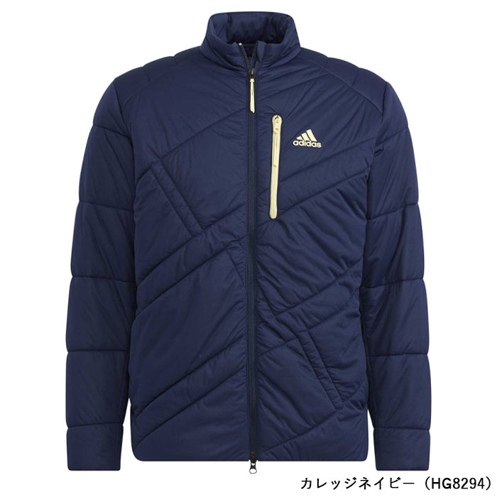 アディダス ゴルフ ビッグアディダスロゴ 保温 中わた 長袖 フルジップ