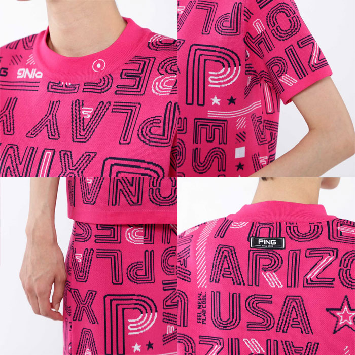 PING（ピン） レディース ゴルフ セットアップ ニットジャカード 622