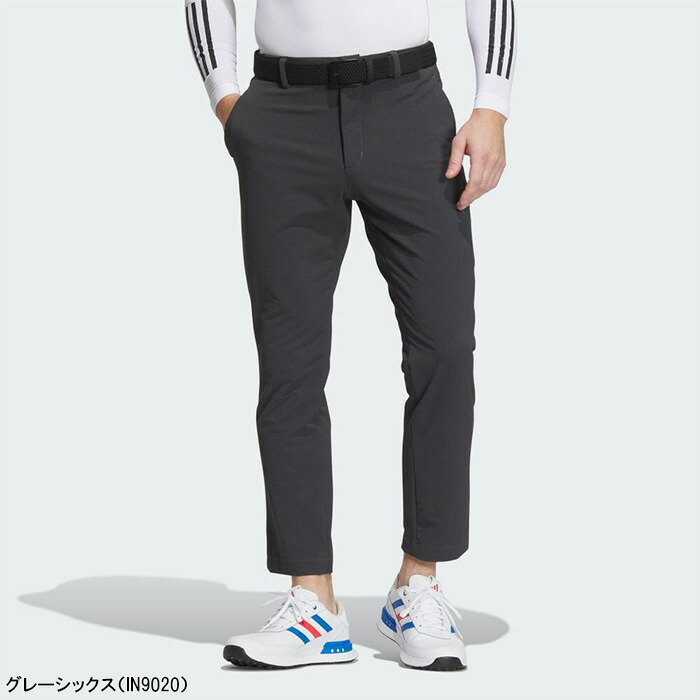 アディダス ゴルフ ロングパンツ 4WAYストレッチ シアサッカーアンクル