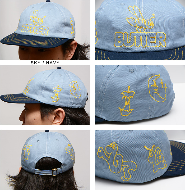 バターグッズ キャップ BUTTER GOODS CRITTER 6PANEL CAP ストラップ