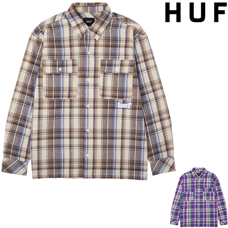 HUF（ハフ） シャツ HUF BANKS FLANNEL SHIRT ネルシャツ チェック
