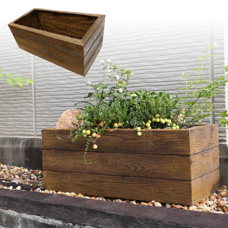 プランター 大型 軽量 長方形 野菜 植木鉢 軽い FRP素材 繊維強化