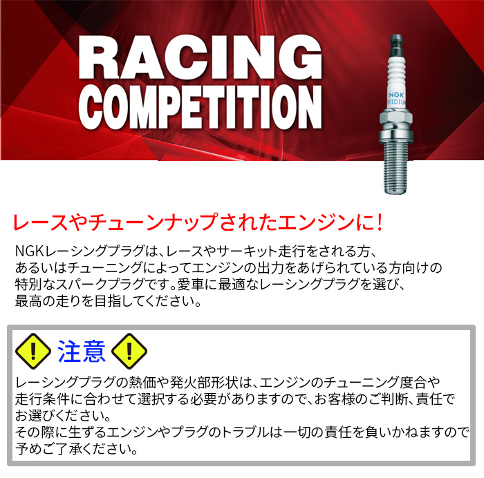 NGK R7436-8 6本 NGK製 レーシングプラグ 1台分 チューニングプラグ