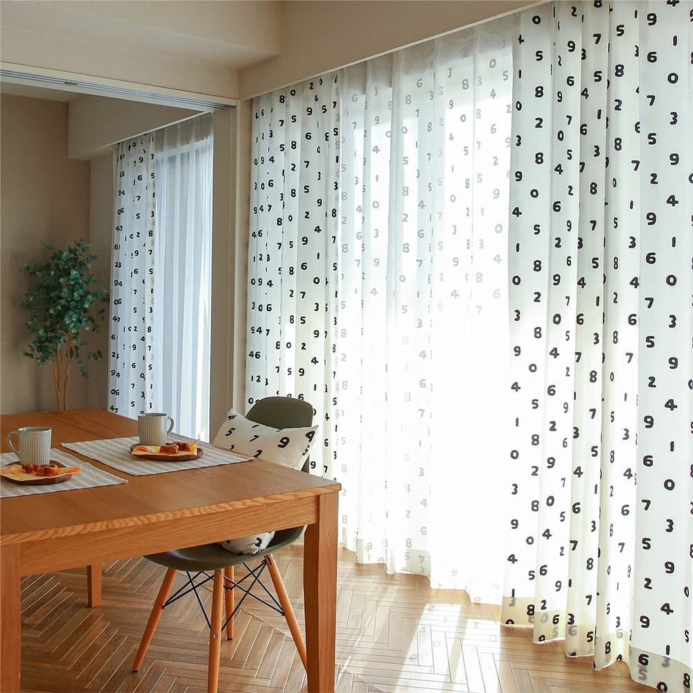 カーテン 4枚セット(両開き) 2枚セット(片開き) レースカーテン