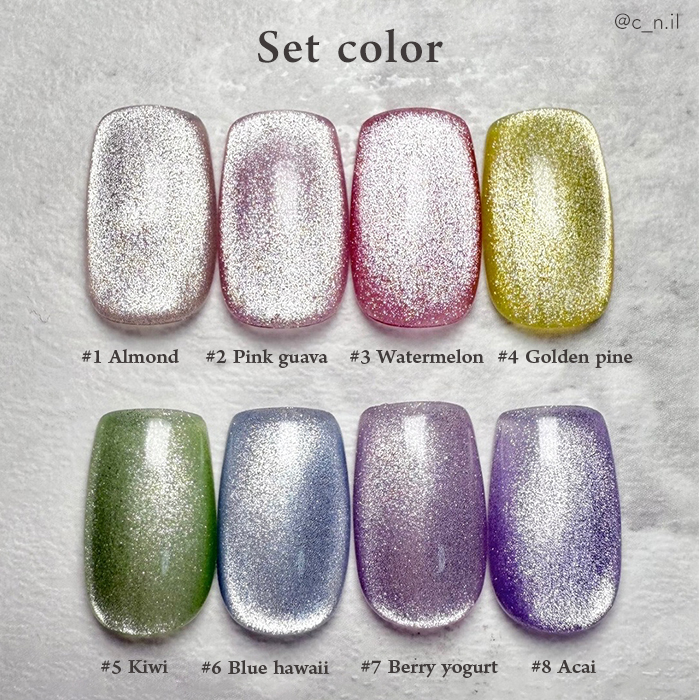 inbity シャーベットマグネットジェル [4ml×全8色セット] マグネット